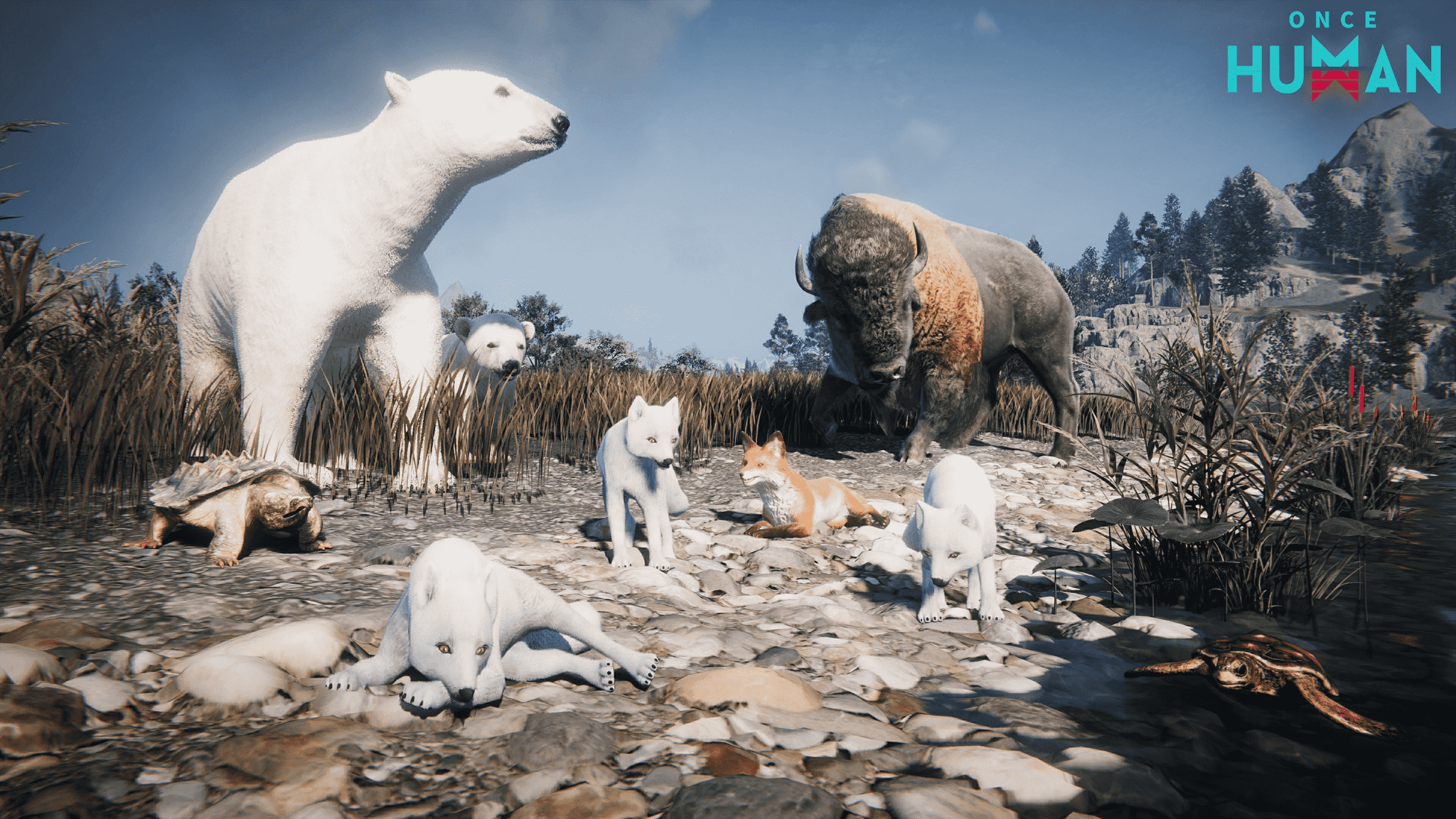 An image from Once Human showing the new animals that can be tamed in-game.